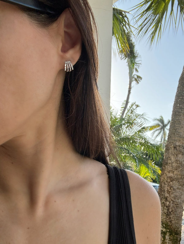 WAITLIST The Loren-  Diamond Cage Earrings
