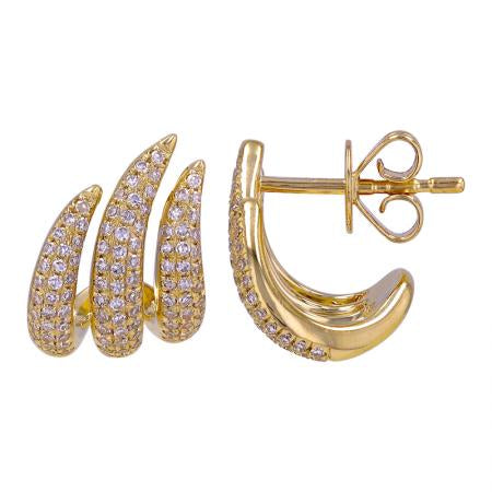 The Ray Diamond Cage Earrings