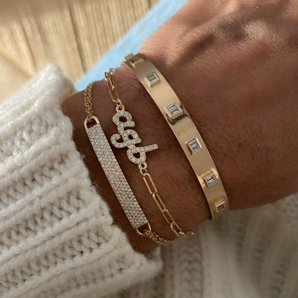 Diamond ID bar bracelet Diamonds Doing Good