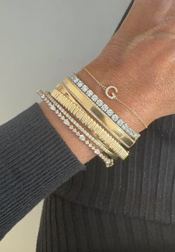 Diamond initial G bracelet