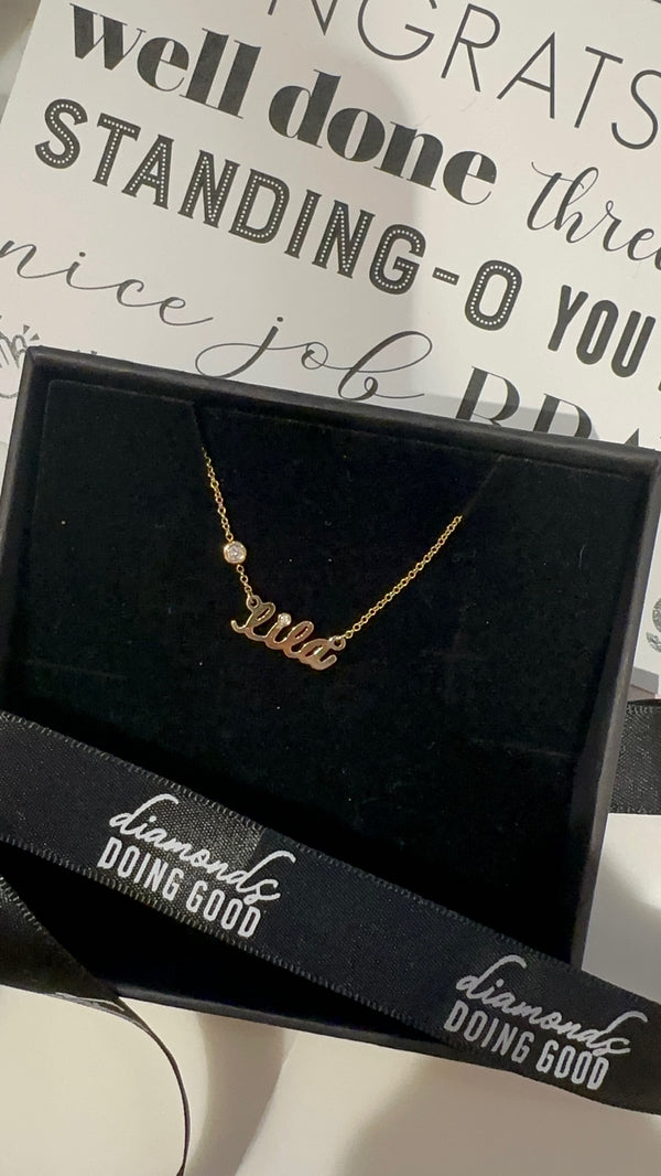 The Lila Script Name Necklace