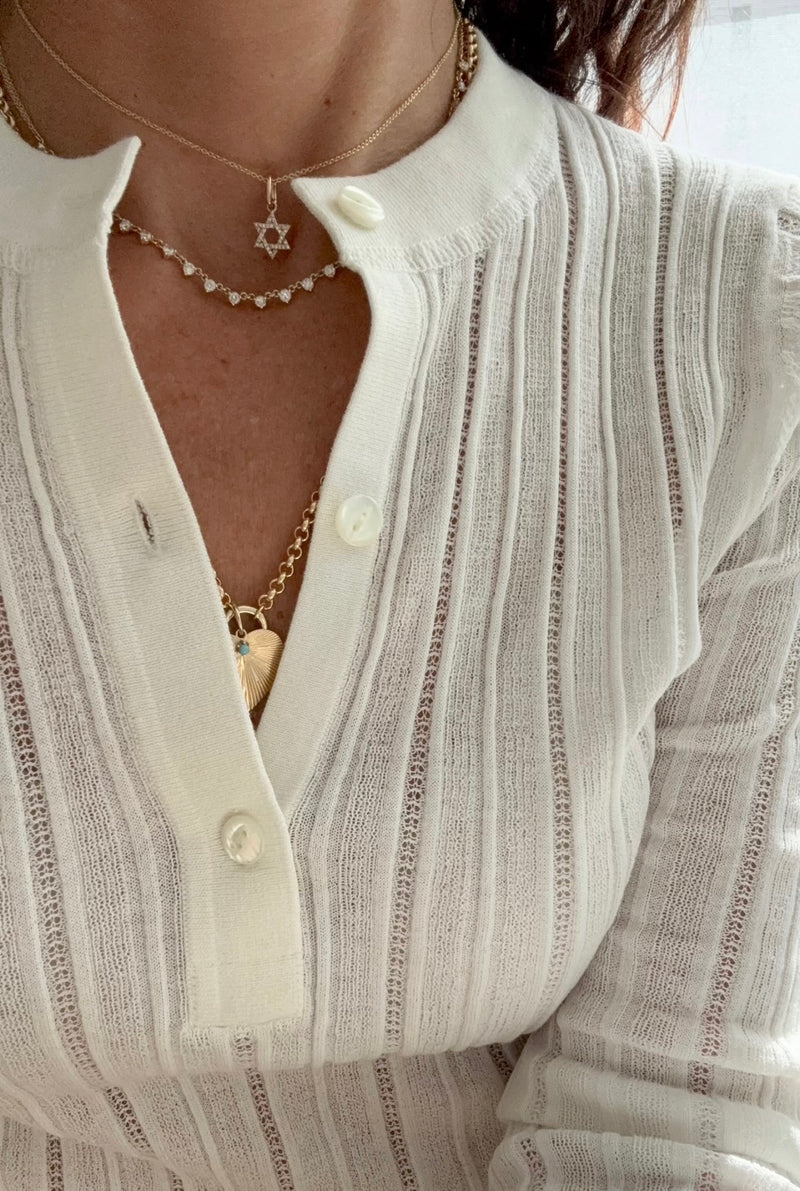 The Hannah Star of David Charm