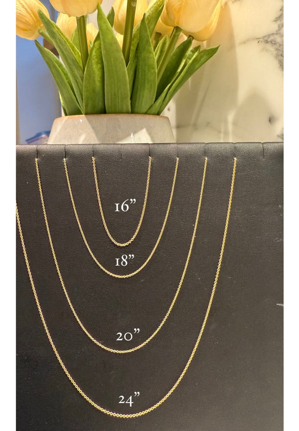 14k Cable Chain Necklace