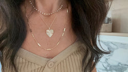 The Bella Fluted Heart Charm