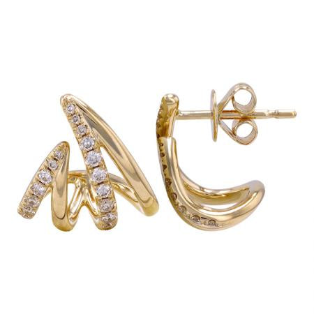 The Blaze-  Diamond Cage Earrings