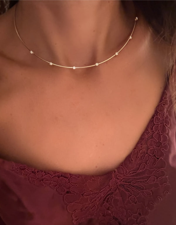 The Selena Diamond Station Necklace
