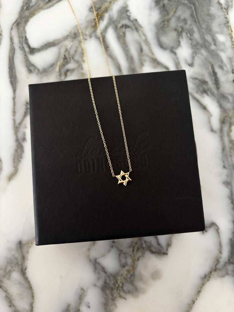 The Mini Goldie Jewish Star Necklace