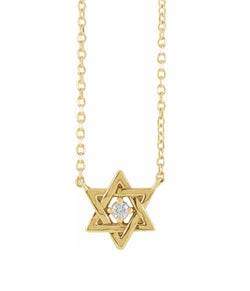 The Sarah Jewish Star Necklace