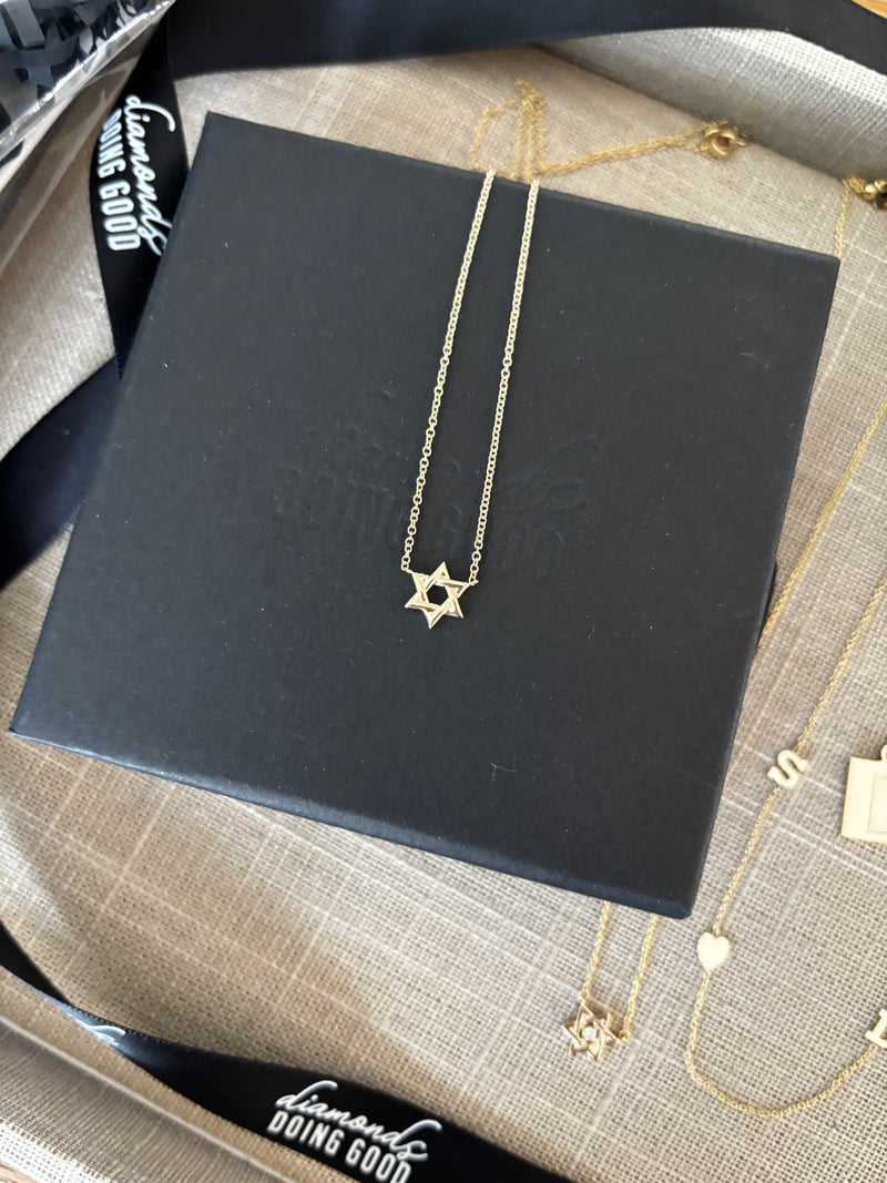 The Mini Goldie Jewish Star Necklace