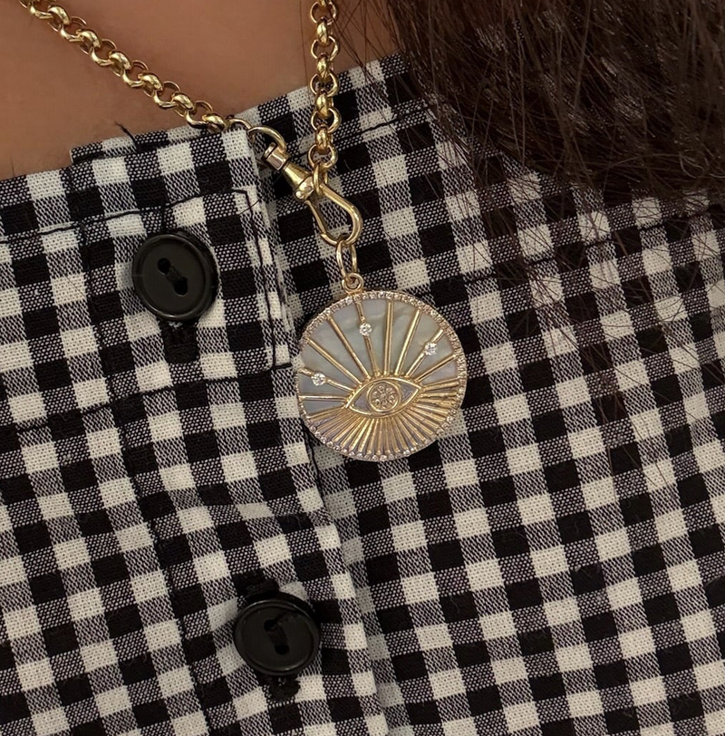 Protective & Diamond Evil Eye Charm