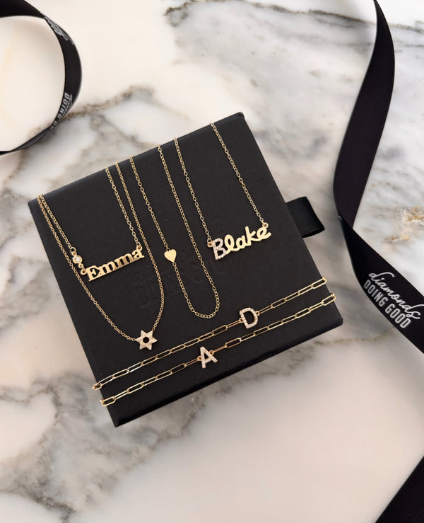 The Mini Diamond Jewish Star Necklace