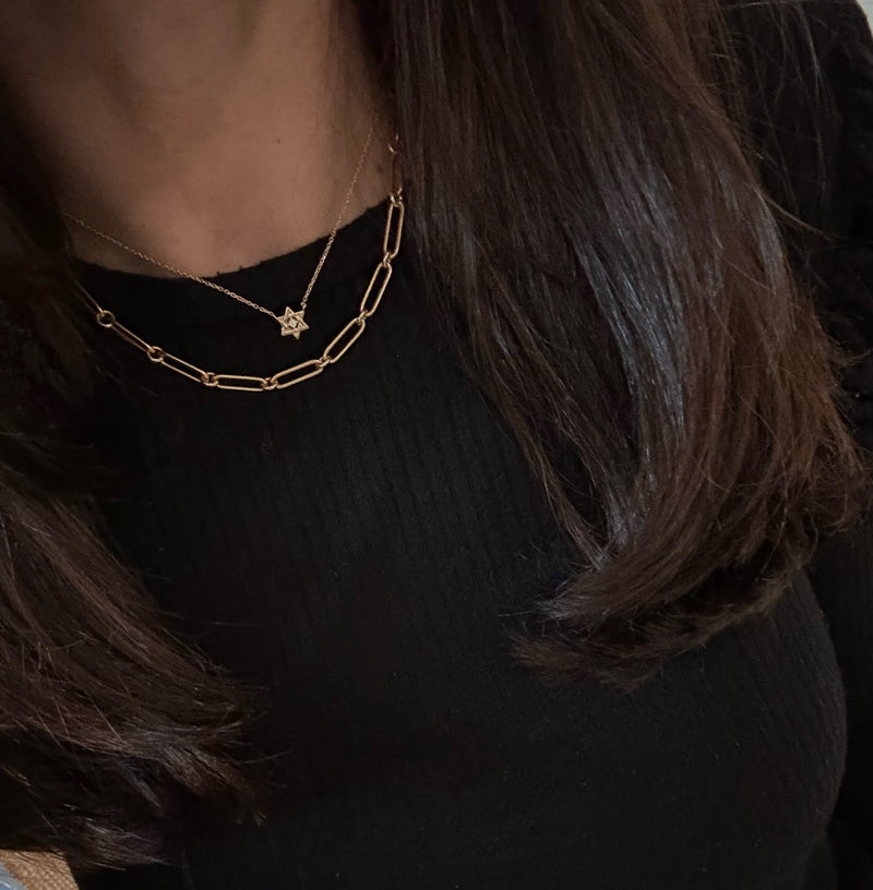 The Sarah Jewish Star Necklace