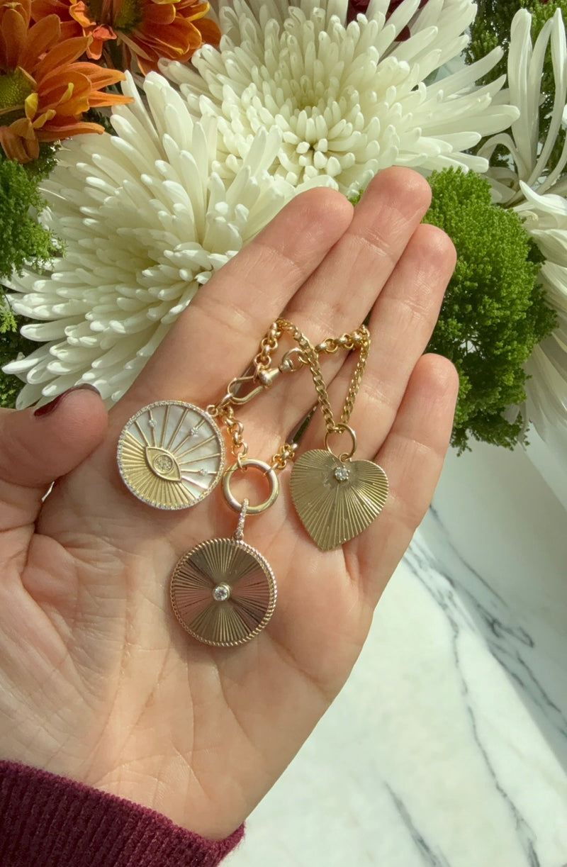 The Arabella Fluted Disc Charm