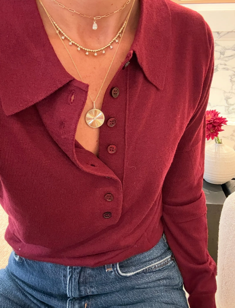 The Arabella Fluted Disc Charm