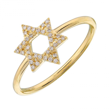 Ahuva Jewish Star Ring