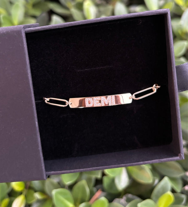 The Demi Diamond ID Bracelet