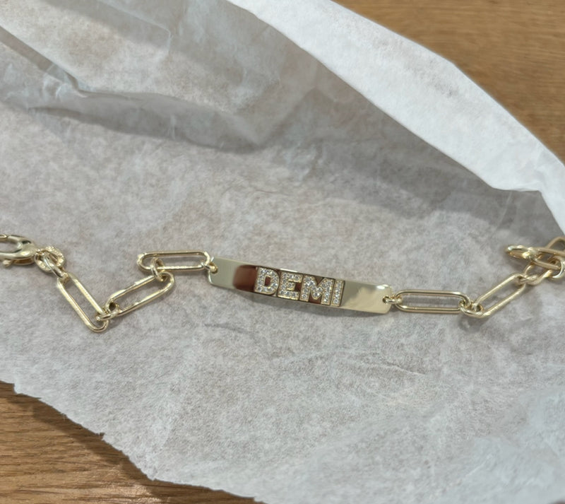 The Demi Diamond ID Bracelet