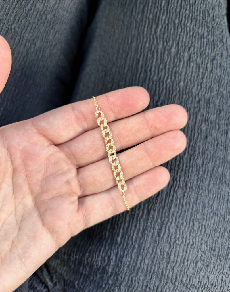 Diamond Cuban Chain Bracelet