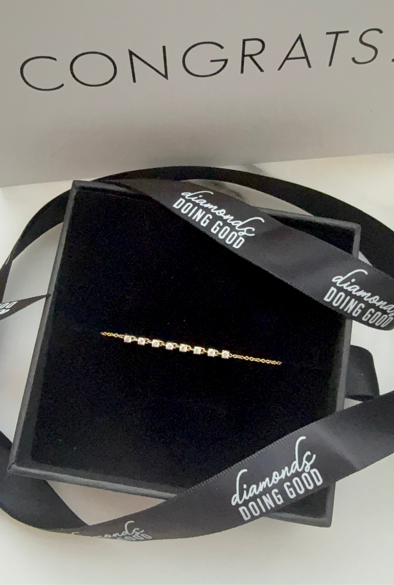 Diamond Chain Line Bracelet