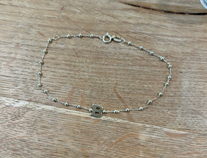 Initial Bead Bracelet