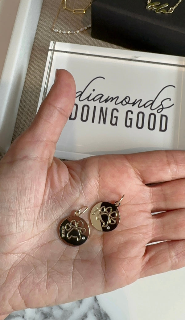 Paw Print Charm