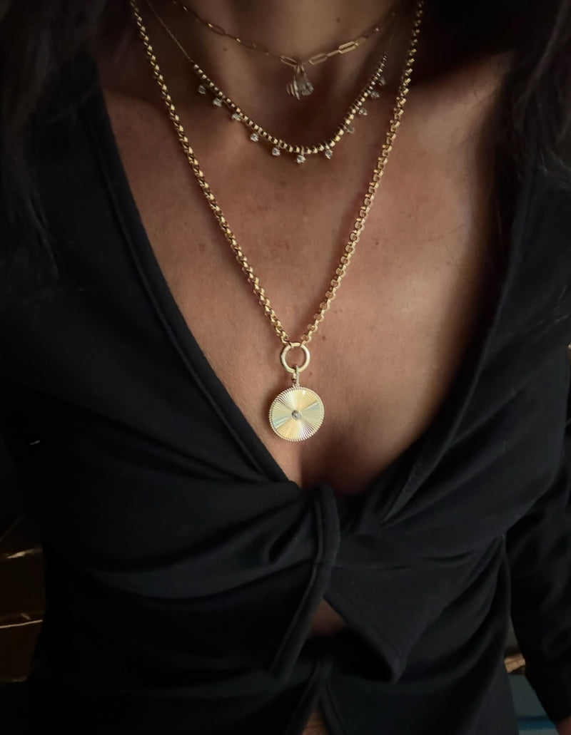 The Arabella Fluted Disc Charm