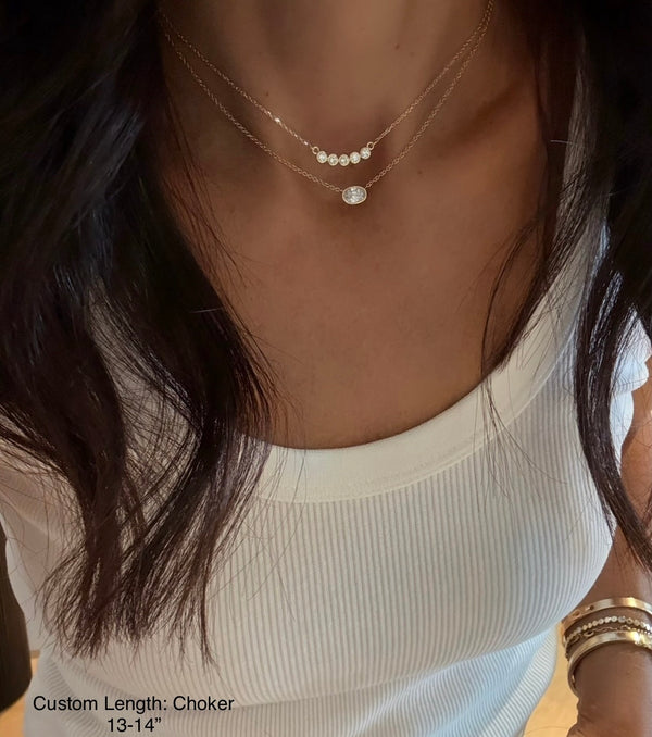 The Lana Lab Diamond Bar Necklace