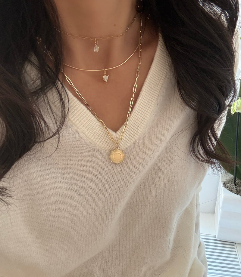 Zora Fluted Engraveable Charm