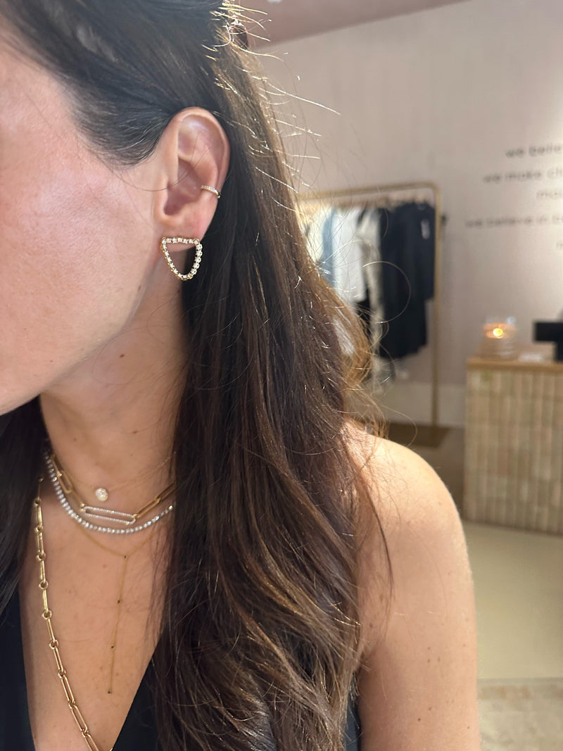 The Monica Diamond Chain Earrings