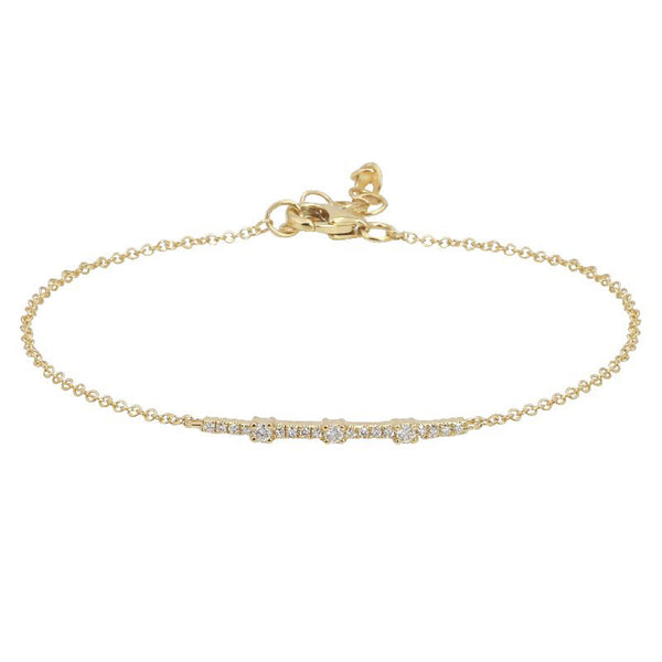 Accented Diamond Line Bracelet