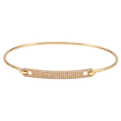 Pave Diamond ID Bangle