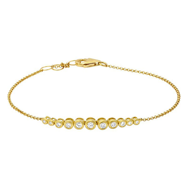 Graduated Diamond Bezel Bracelet