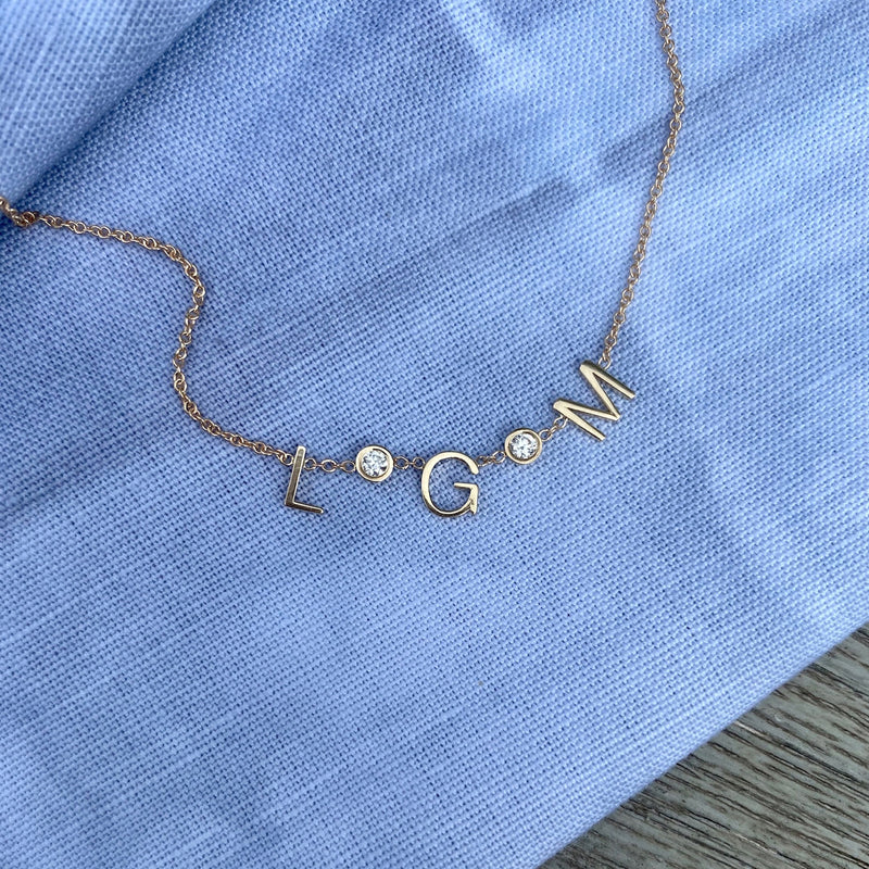 Diamond Spacer Necklace