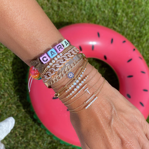 Accented Diamond Line Bracelet