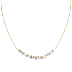 Diamond Curved Bar Necklace