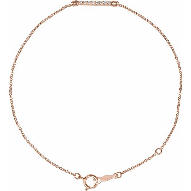 Mini Diamond Bar Bracelet