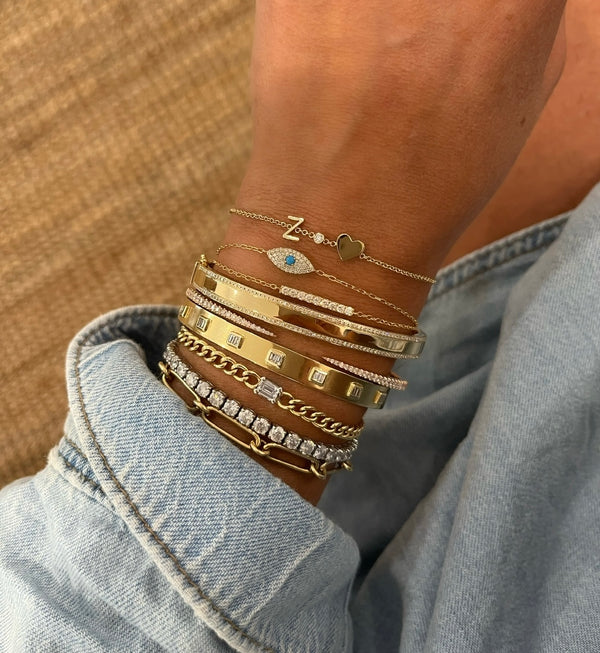 Diamond Bar Bracelet