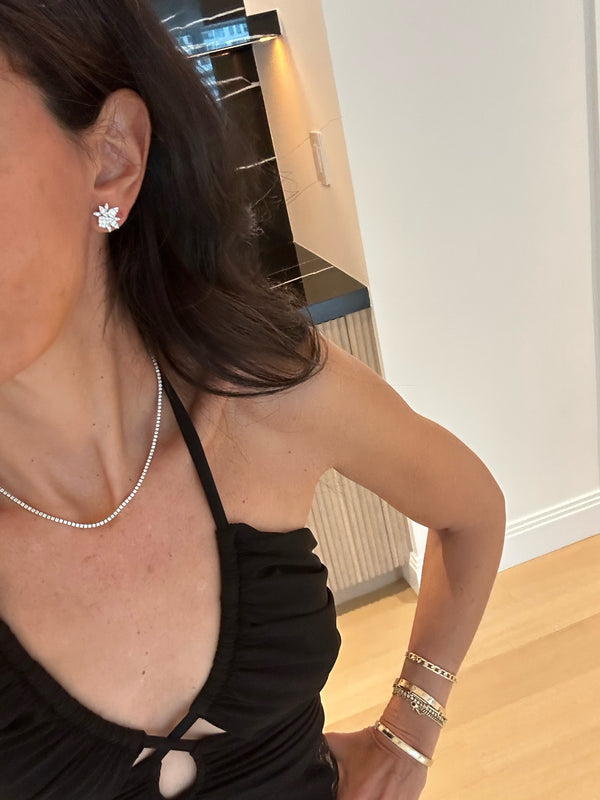 WAITLIST: The Brooke Diamond Cluster Earrings