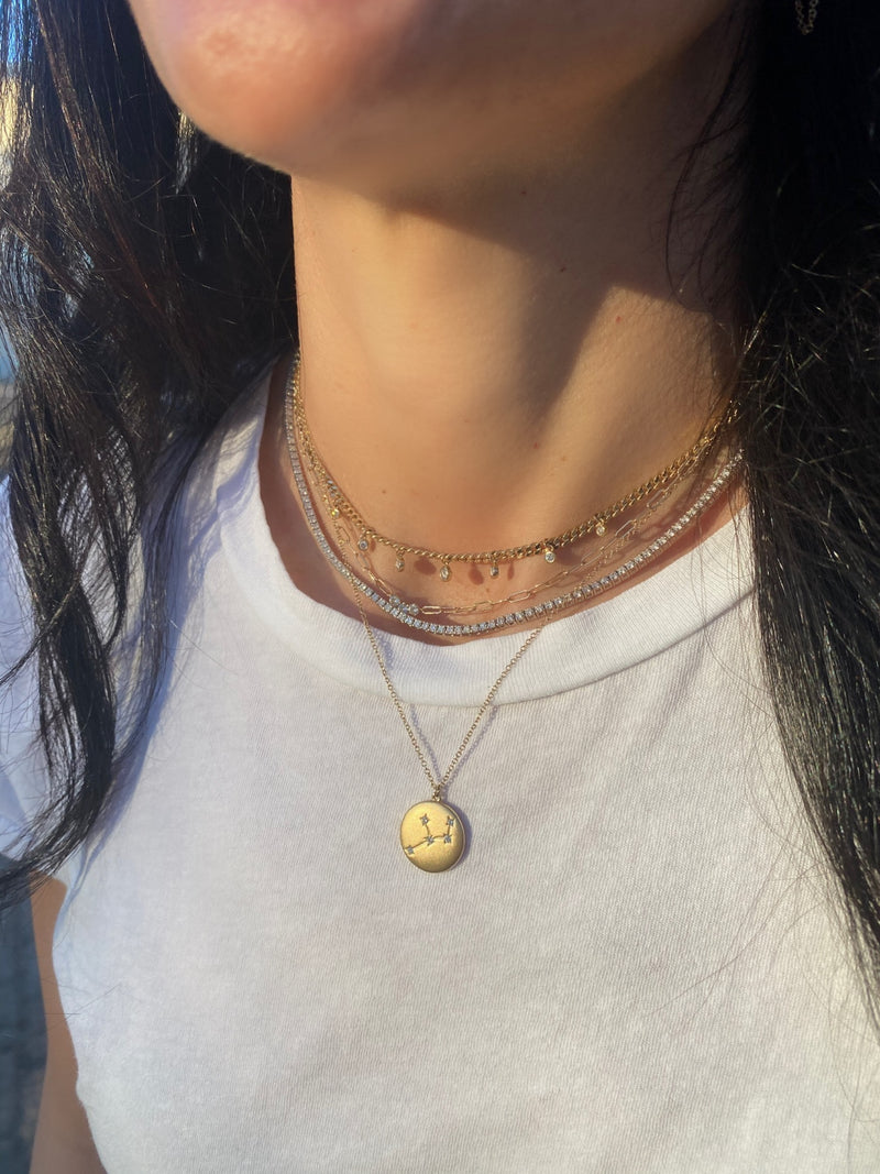 Zodiac Disc Necklace
