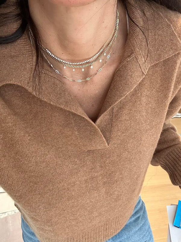 Diamond Tennis Necklace Section
