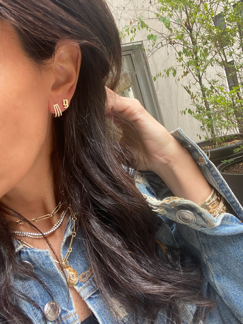 Diamond Cage Earrings
