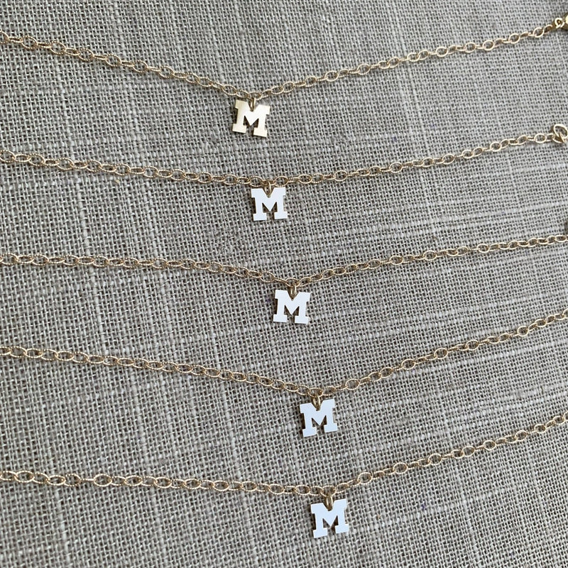 Initial Charm Chain Bracelet
