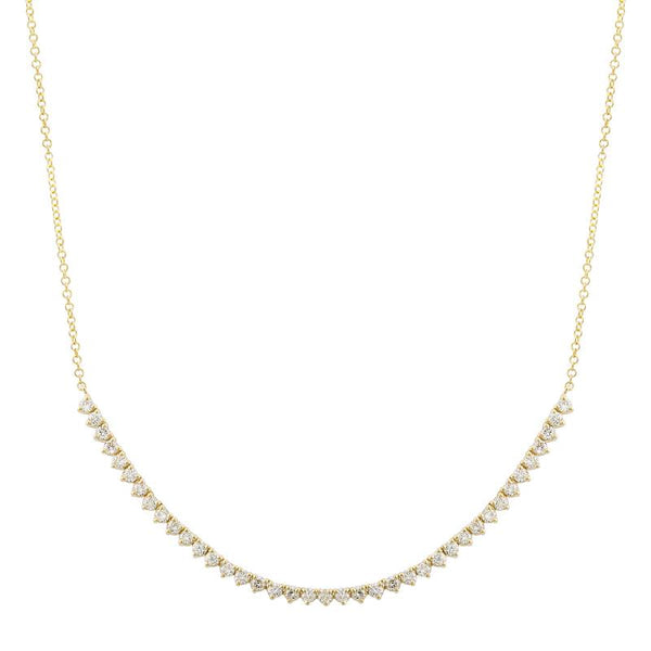 Diamond Tennis Necklace Section