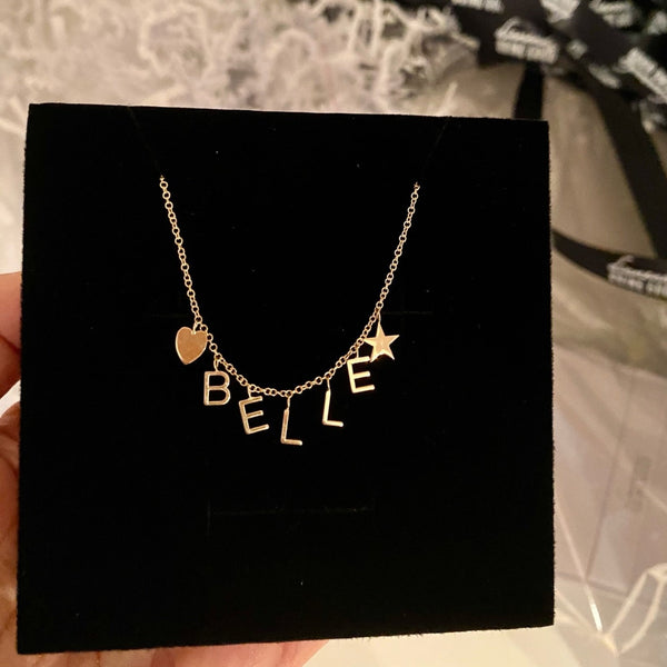 The Belle Initial Dangle Necklace