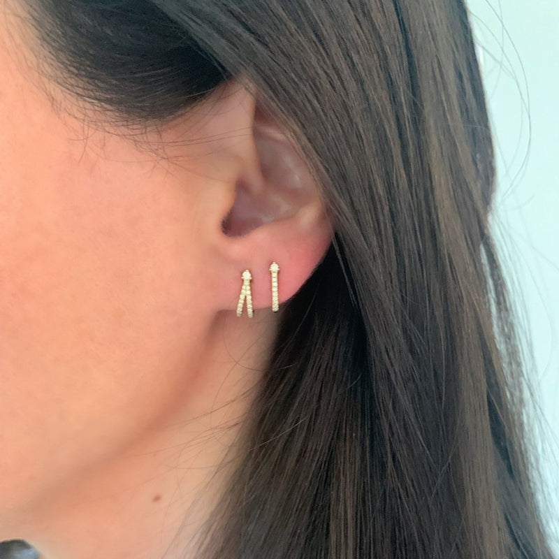 Waitlist: The Montauk Single Line Diamond Lobe Earring