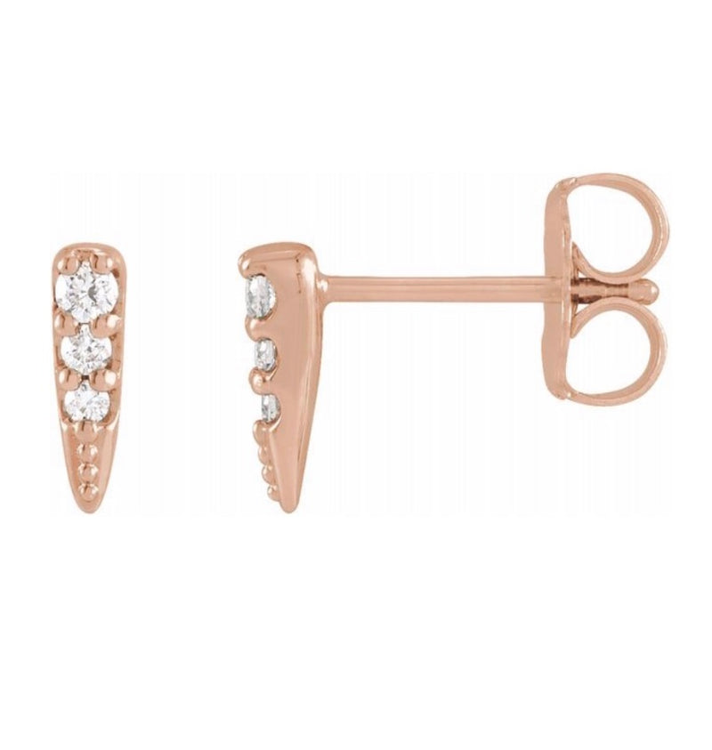 Dagger Diamond Earrings