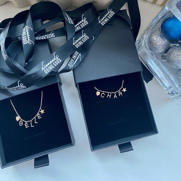 The Belle Initial Dangle Necklace