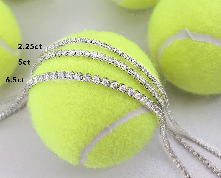 3ct Cupcake Set Diamond Tennis Necklace