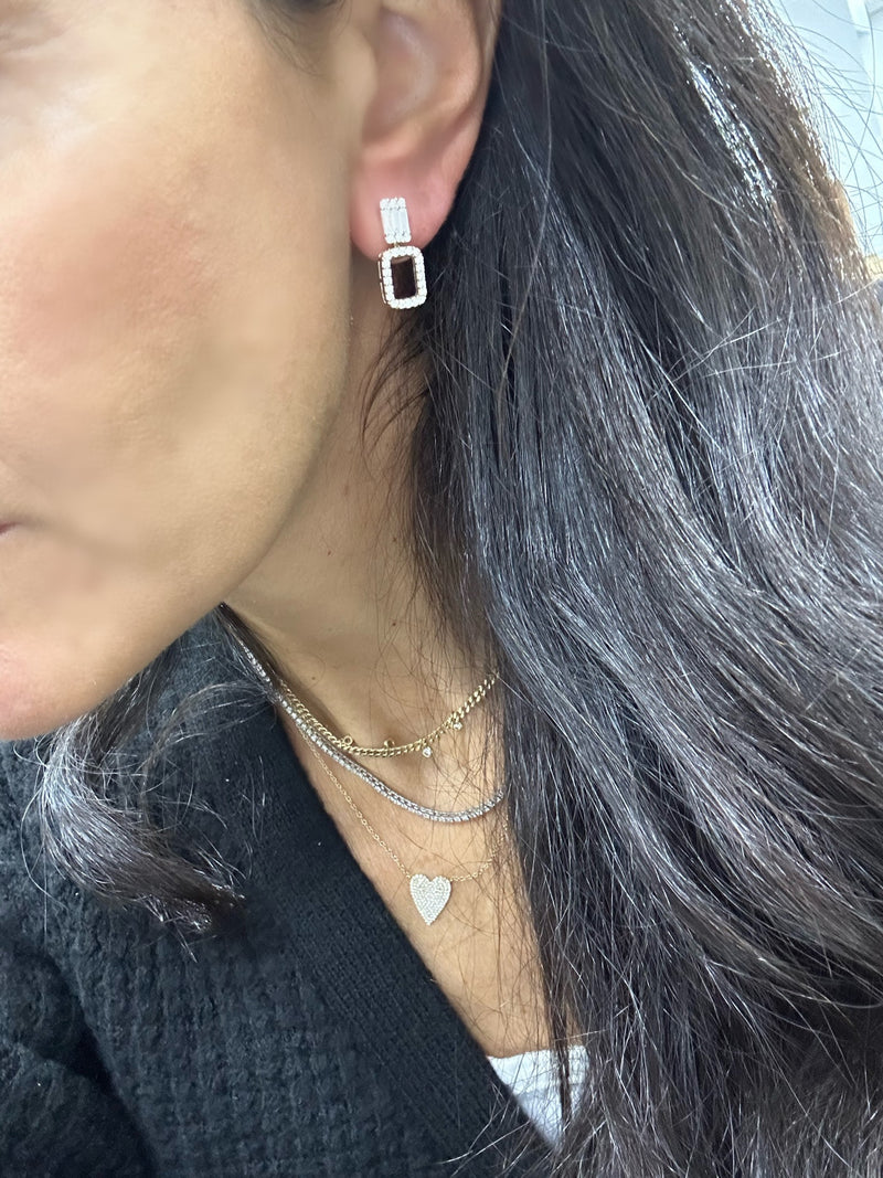 3-in-1 Diamond Illusion Earrings