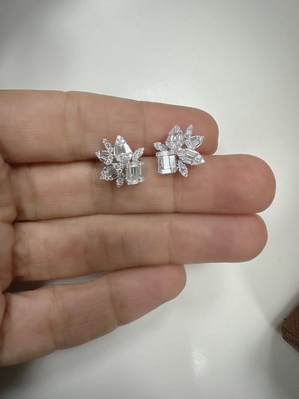 WAITLIST: Hayley Diamond Cluster Earrings